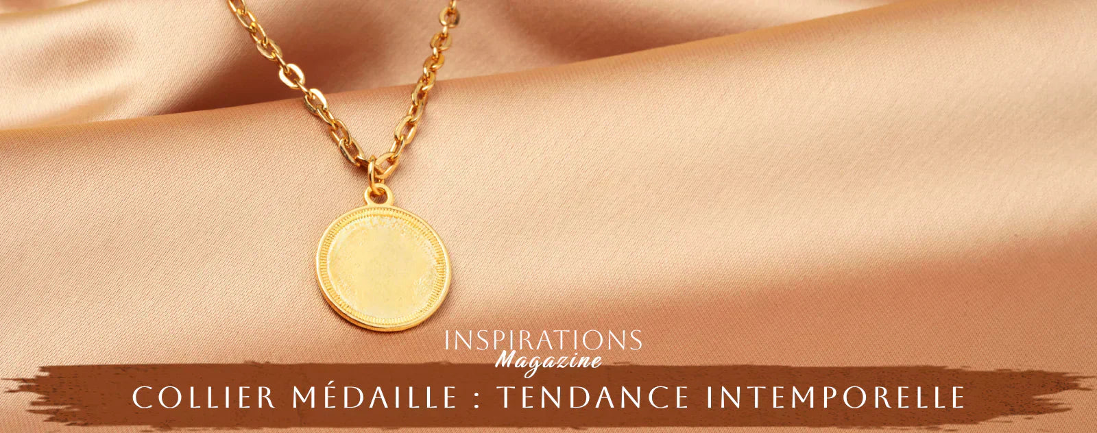 collier médaille tendance du moment