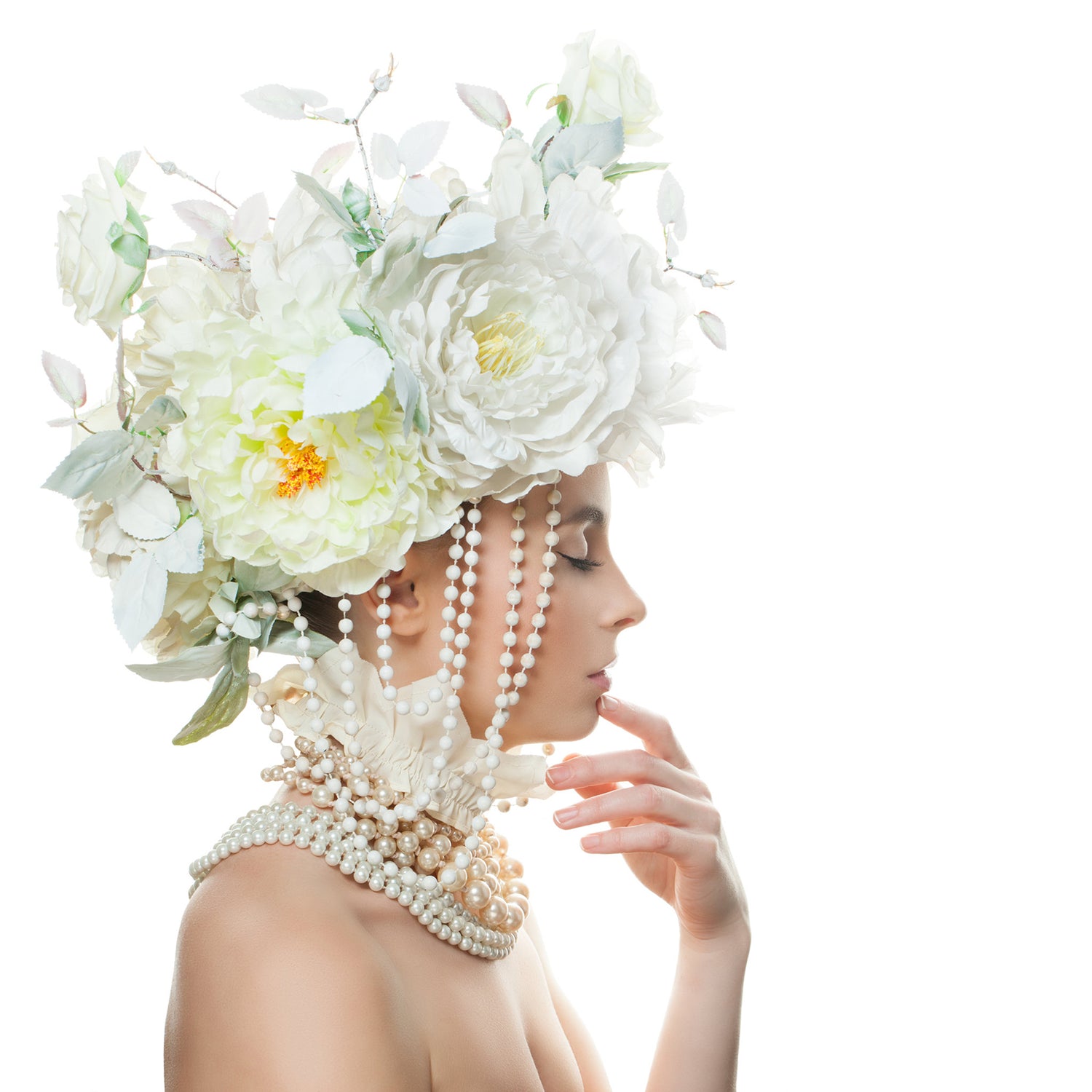 Collier Femme Perle avec des fleurs | Inspirations