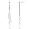 une paire de boucles d’oreilles en perles et diamants