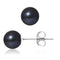 boucles d’oreilles en perles noires