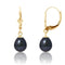 une paire de boucles d’oreilles en perles noires