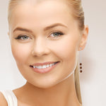 Boucles d'Oreilles Femme Or Blanc Pendantes - Vignette | Inspirations