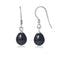 boucles d’oreilles en perles noires