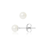 Boucles d'Oreilles Perle Or Blanc - Vignette | Inspirations