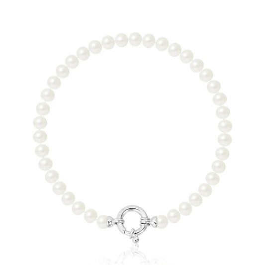 Bracelet avec Perles Blanches "Hanna"