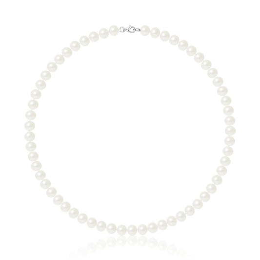 Collier à Perles Blanches "Angèle"