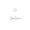 une paire de boucles d’oreilles en perles blanches