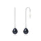 une paire de boucles d’oreilles en perles noires