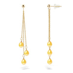 Boucles d'Oreilles Perles Pendantes Or - Vignette | Inspirations