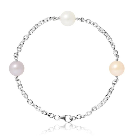 un bracelet avec des perles et un fermoir