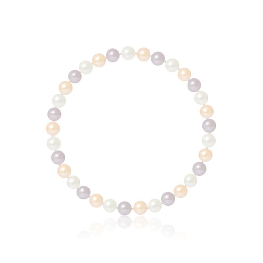 un bracelet en perles et diamants