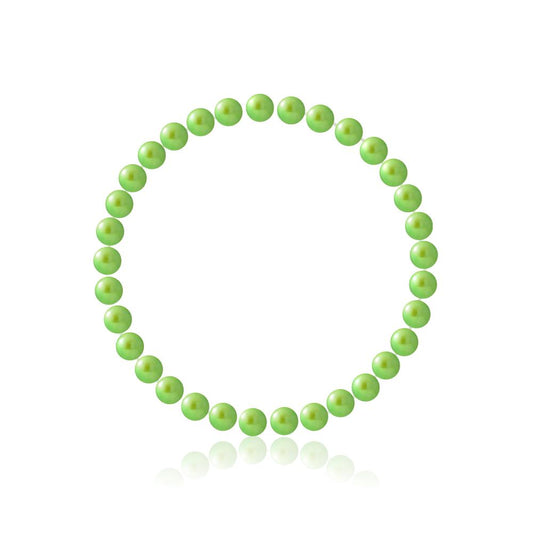 un bracelet en jade vert