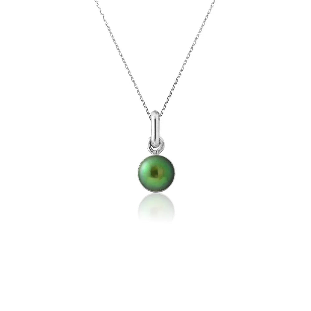 pendentif en perle verte avec un diamant