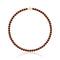 un collier de perles brunes