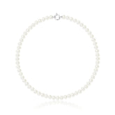 Lot De 5 Colliers / Tours De Cou En Perles - Blanc Et Crème, Occasion En Bel état