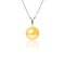 Pendentif jaune 9 - 10 mm