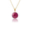 Pendentif rouge 9 - 10 mm