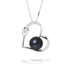 Collier Coeur Perle Noire | Inspirations