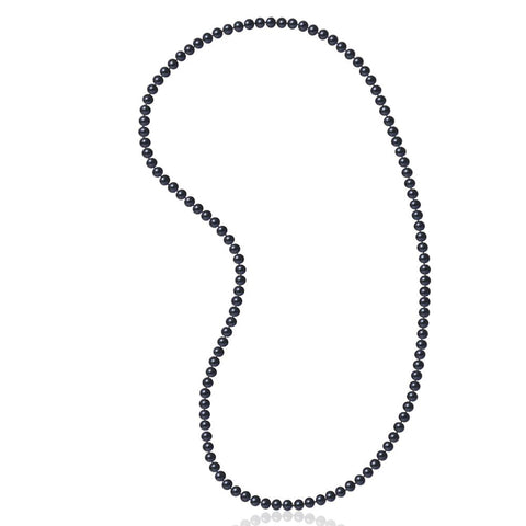 Collier Sautoir Perles Noires | Inspirations